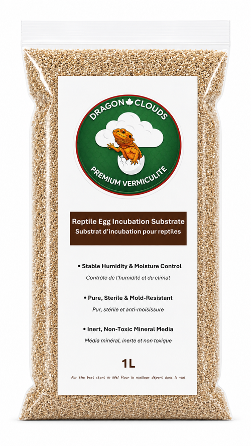 Dragon Clouds vermiculite reptile egg incubation medium