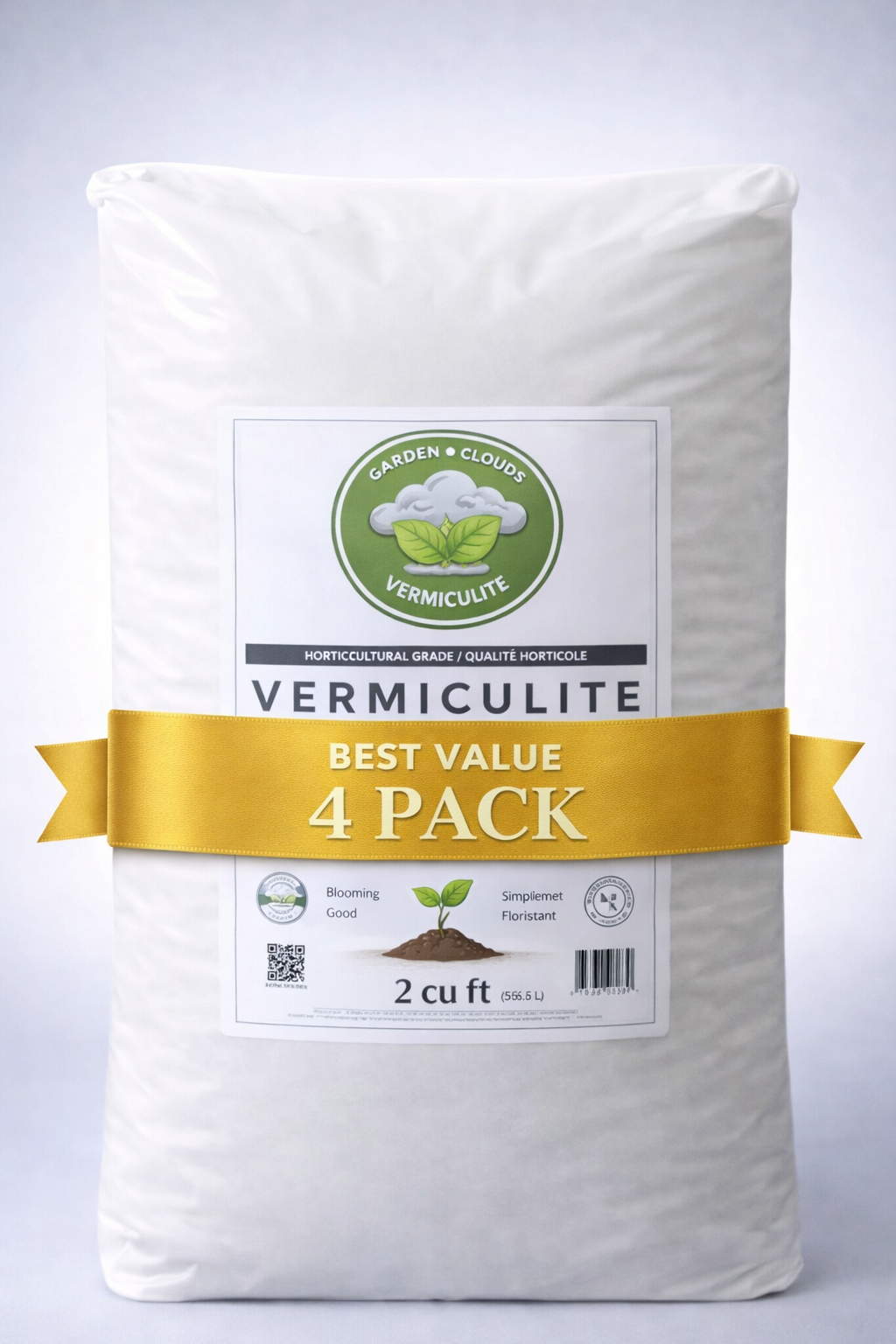 Vermiculite – 2 Cubic Foot (56.6L) | Lightweight & Easy to Handle (4-Pack)