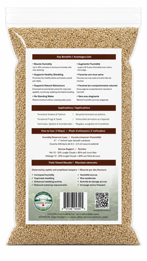 Jungle Clouds vermiculite habitat enhancement substrate humidity control