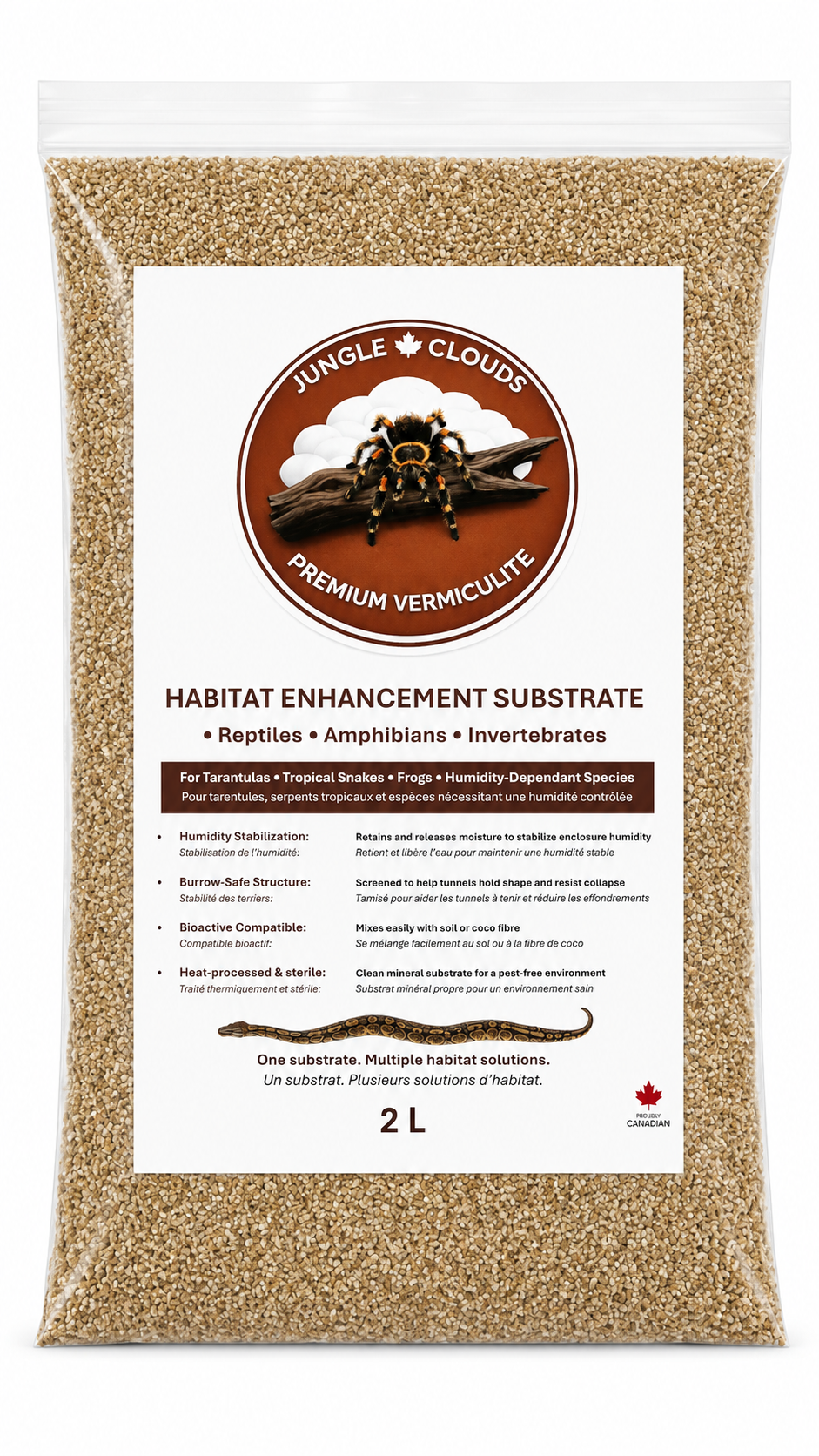 Jungle Clouds vermiculite habitat enhancement substrate humidity control
