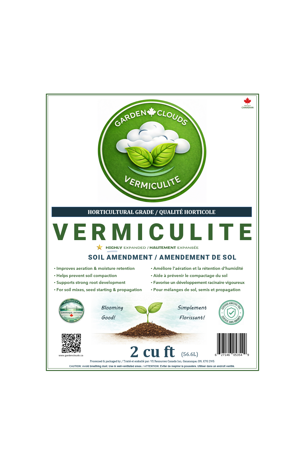 Vermiculite – 2 Cubic Foot (56.6L) | Lightweight & Easy to Handle