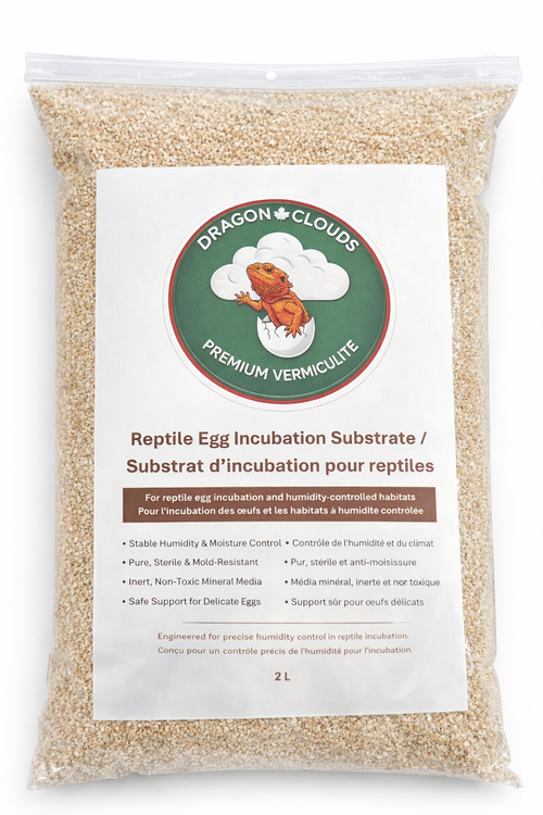 Dragon Clouds vermiculite reptile egg incubation medium